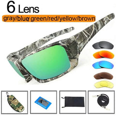 NEWBOLER Fishing Sunglasses: Polarized Lens Camouflage Frame