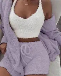 Womens Fuzzy Lounge Suit