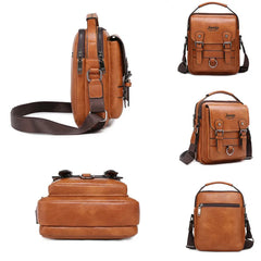 JEEP Leather Multi-function Business Handbags