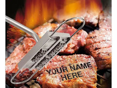 BBQ Branding Iron with 55 Letters and 8 Spaces