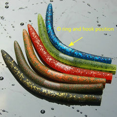 Soft Plastic Worm Fishing Bait