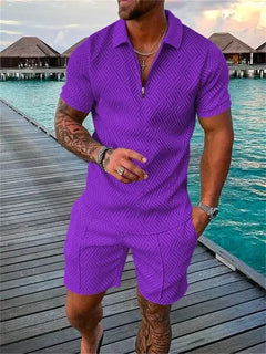 2024 Summer Men's Two-Piece Casual Sportswear Set