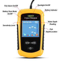 Portable Sonar Fish Finder FFC1108-1: 100M Range, Ideal for Lake and Sea Fishing