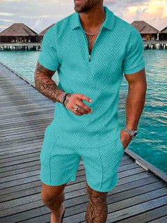 2024 Summer Men's Two-Piece Casual Sportswear Set