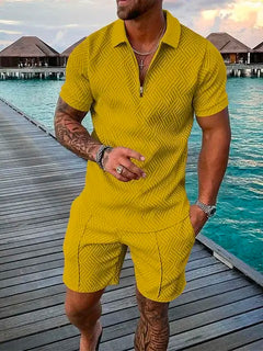 2024 Summer Men's Two-Piece Casual Sportswear Set